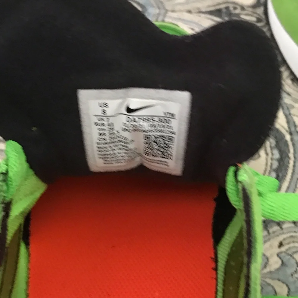 Nike Lime Green and Black Athletic Shoes